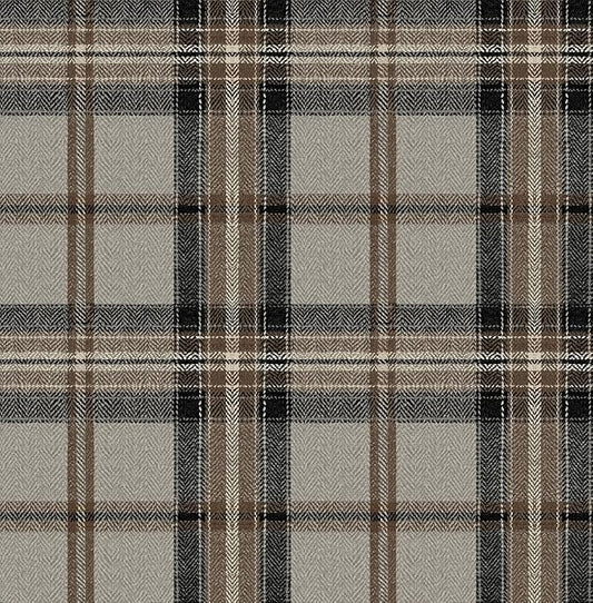 NextWall Harry & Grace Herringbone Plaid Premium Matte Non-Woven Peel and Stick