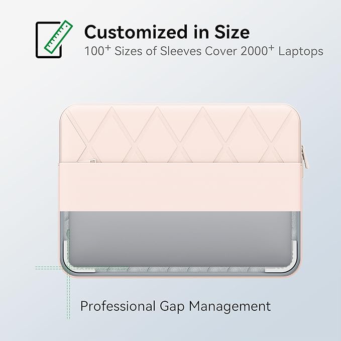 Smatree Laptop Sleeve for 15.6 inch MSI Sword 15/Katana GF66/Katana 15/Crosshair 15/Pulse GL66, MSI Protective Laptop Case with Accessory Pocket, YKK Zipper, Patented Super-Corner Design, Pink (E601P)