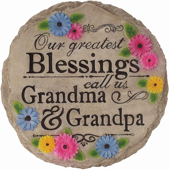 Spoontiques - Garden Décor - Greatest Blessing Stepping Stone - Decorative Stone for Garden