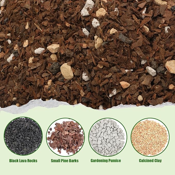Doter Bonsai Soil Mix Ready to Use (4qt), Premium Fast Draining Organic All Purpose Potting Mix for All Varieties of Bonsai
