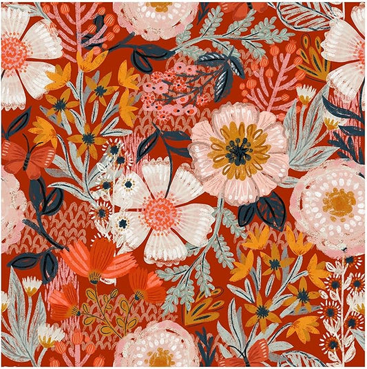 HAOKHOME Boho Peel and Stick Wallpaper Floral Wall Paper Removable