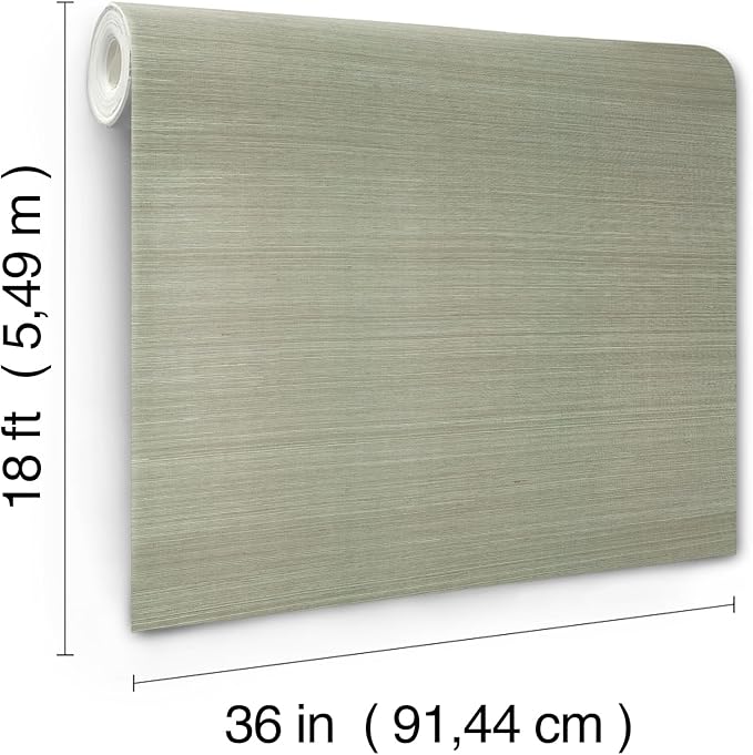 York Wallcoverings Natural Sisal Pine Peel and Stick Grasscloth Wallpaper