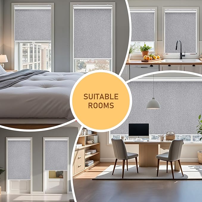 Customize Cordless Roller Shades Blackout Blinds