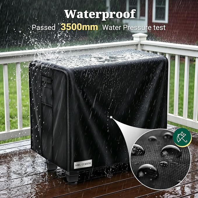 MR. COVER Outdoor Prep Table Cover, Compatible with 36 inch Keter Unity Small Portable Table, 600D Heavy Duty Waterproof for Grill Dining Kitchen Island Cart Protective, Outdoor Storage Cabinet Cover