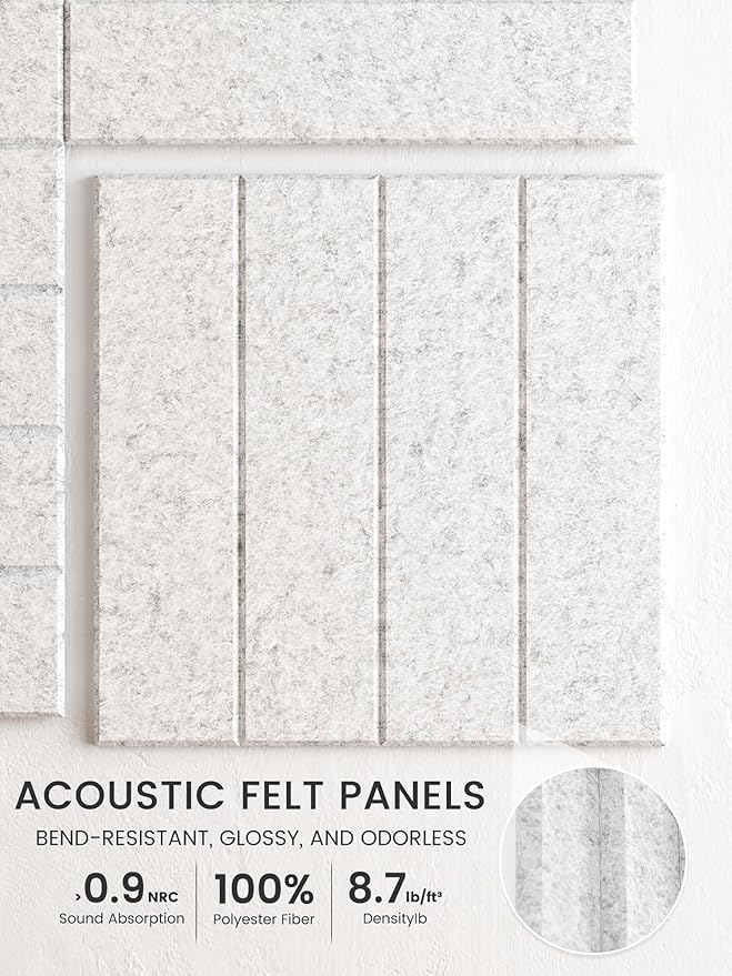 Bumusty Large Cork Board Alternative-48 x 36" Felt Bulletin Board Tiles