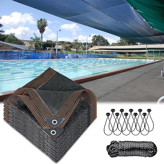 19x23 FT 80% Shade Cloth - Durable UV Blocking Mesh Tarp for Garden, Patio, Greenhouse & Chicken Coop - Shade Fabric Sun Shades Cover with Grommets for Plants, Pergola Cover, Dog Kennel, Outdoor Use