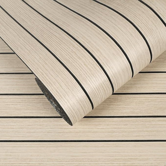 VEELIKE Coastal Oak Wood Slat Wall Panels Peel and Stick Wood Panels