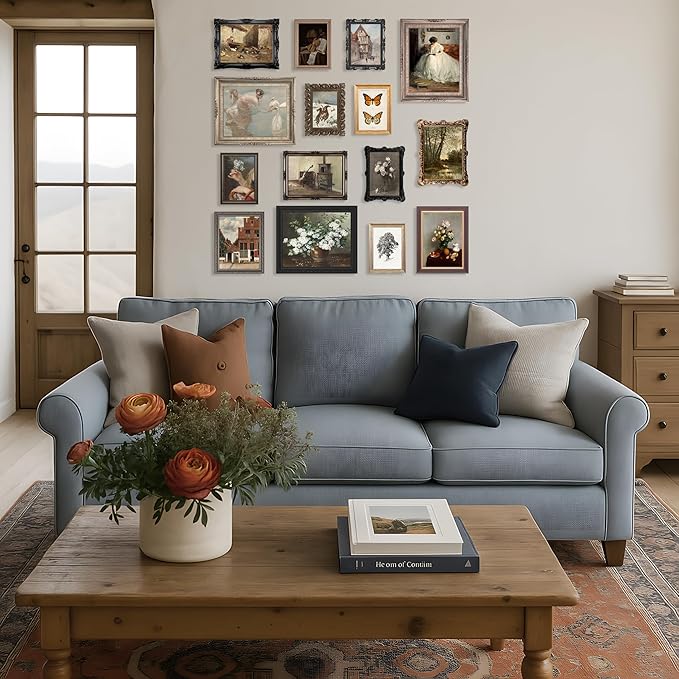 LANCHI95 15PCS Vintage European Gallery Wall Art Set, Classic French Country