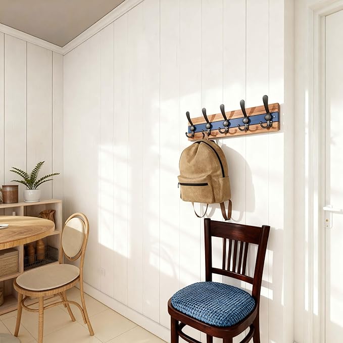 SKOLOO Rustic Wall Mounted Coat Rack