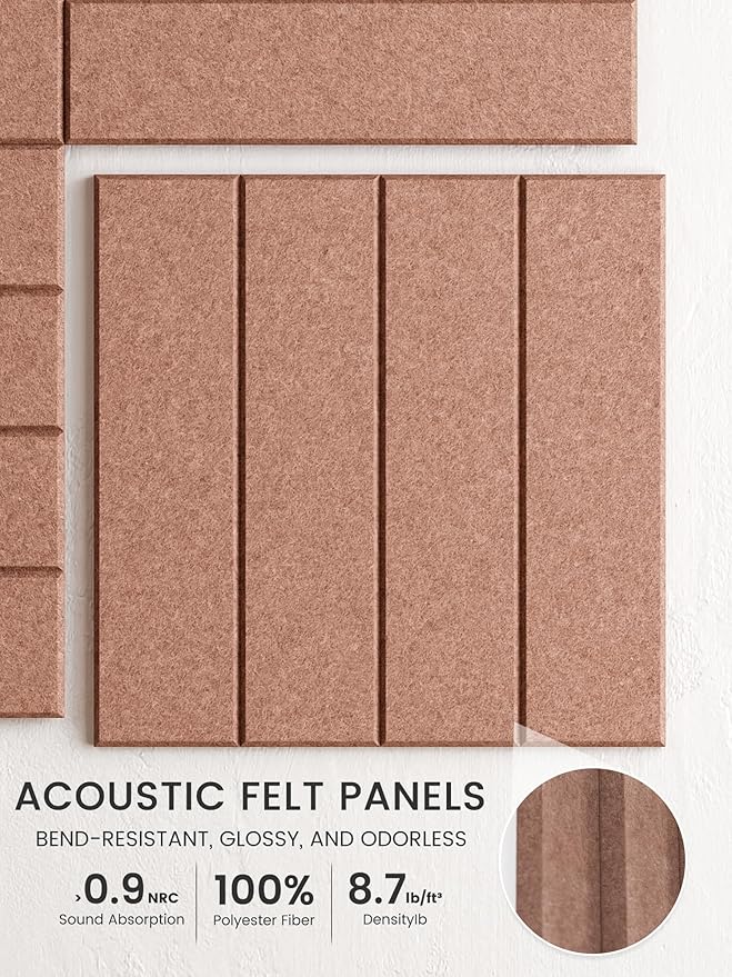Bumusty Large Cork Board Alternative-48 x 36" Felt Bulletin Board Tiles