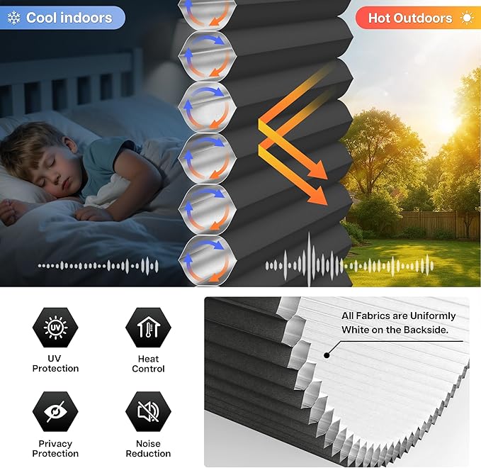 LazBlinds Cordless Cellular Shades
