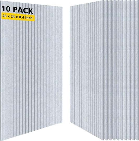 Acoustic Panels, 10 Pack Sound Panels, High-Density Large Acoustic Panels