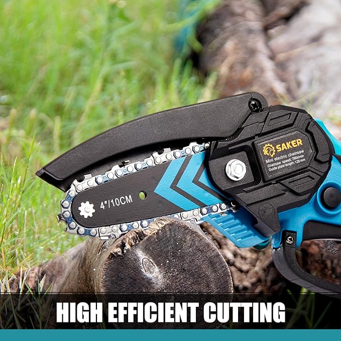 Saker Mini Chainsaw,Portable Electric Chainsaws Cordless,Handheld Chain Saw Pruning Shears Chain Saws for Tree Branches,Courtyard,Household and Garden,Father Day Gift for Men Dad Husband Women