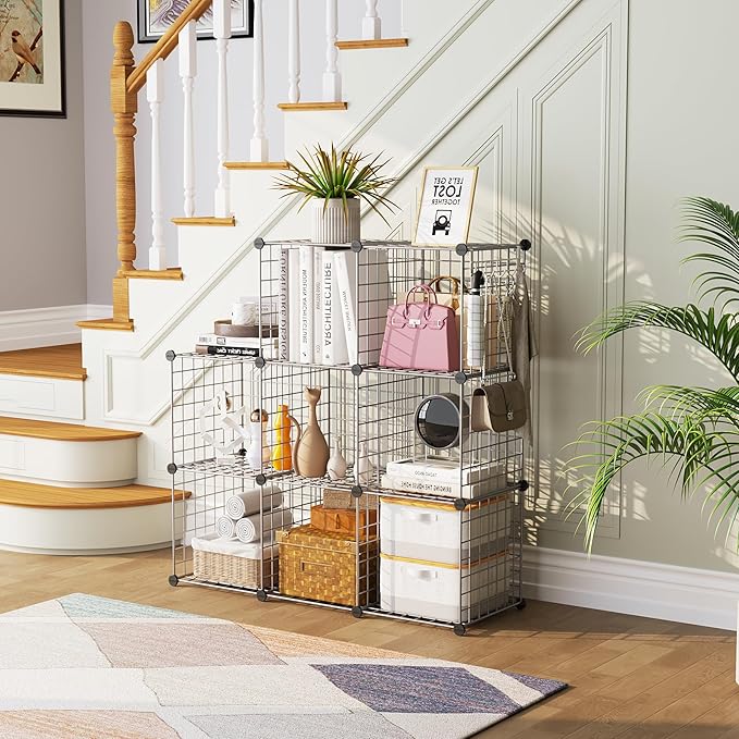C&AHOME Wire Cube Storage, 8