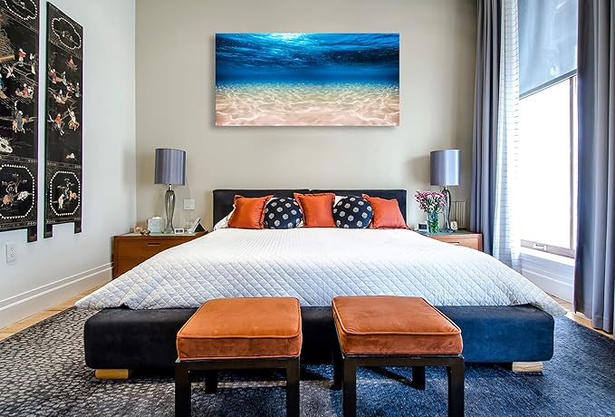 Cao Gen Decor Art-S00762 Print Artwork Blue Ocean Sea Wall Art Canvas Prints