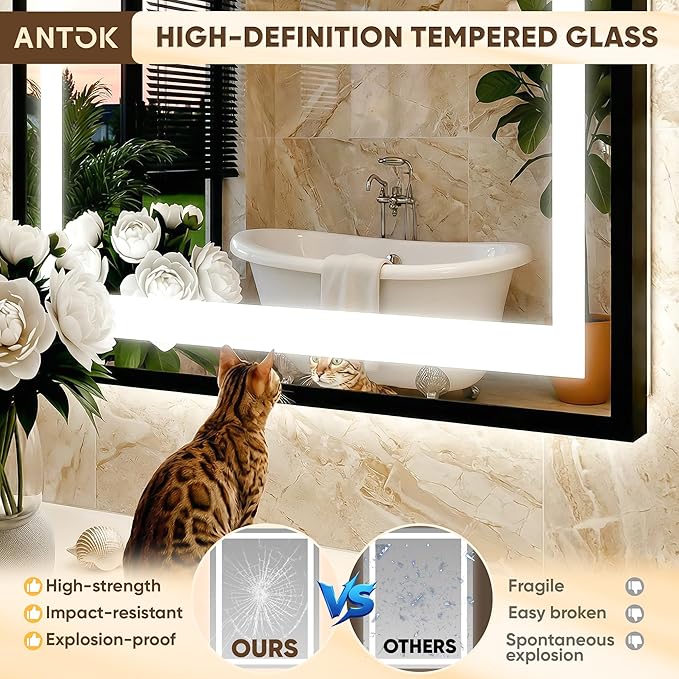 Antok 72X36 LED Bathroom Mirror