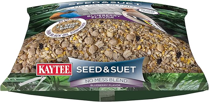 Kaytee Seed & Suet No Mess Blend Blueberry Flavor 10 Pounds