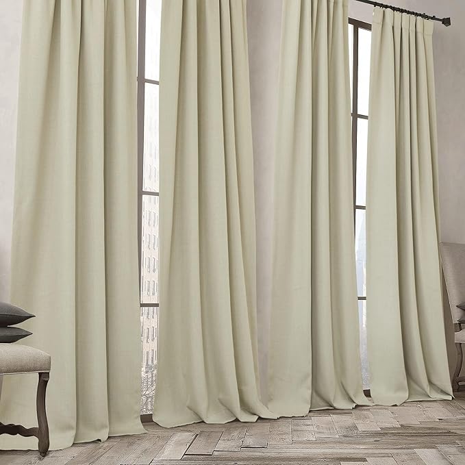 NICETOWN Room Darkening Bedroom Curtains 84 inches Long, Pinch Pleated Curtains