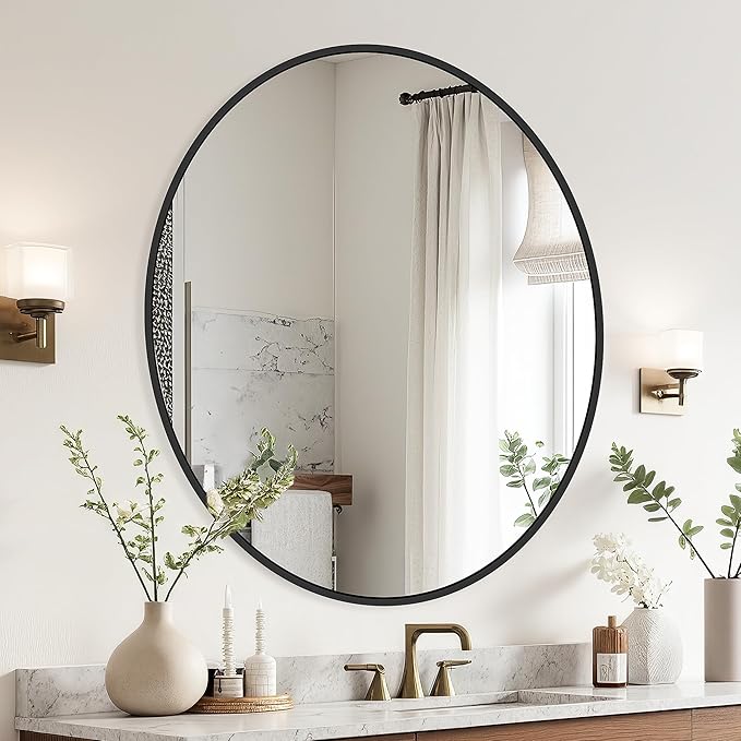 Black Frame Mirror, Bathroom Mirrors