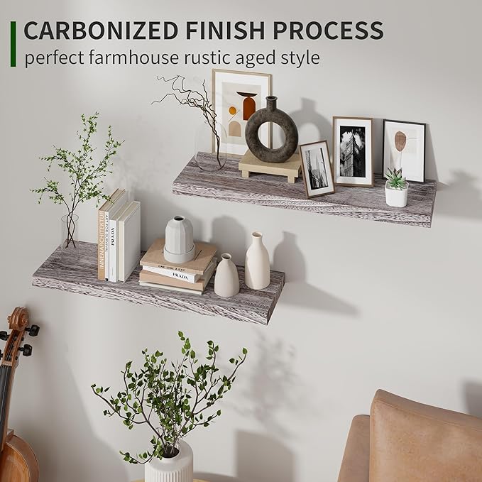 Marsmiles Wood Floating Shelves