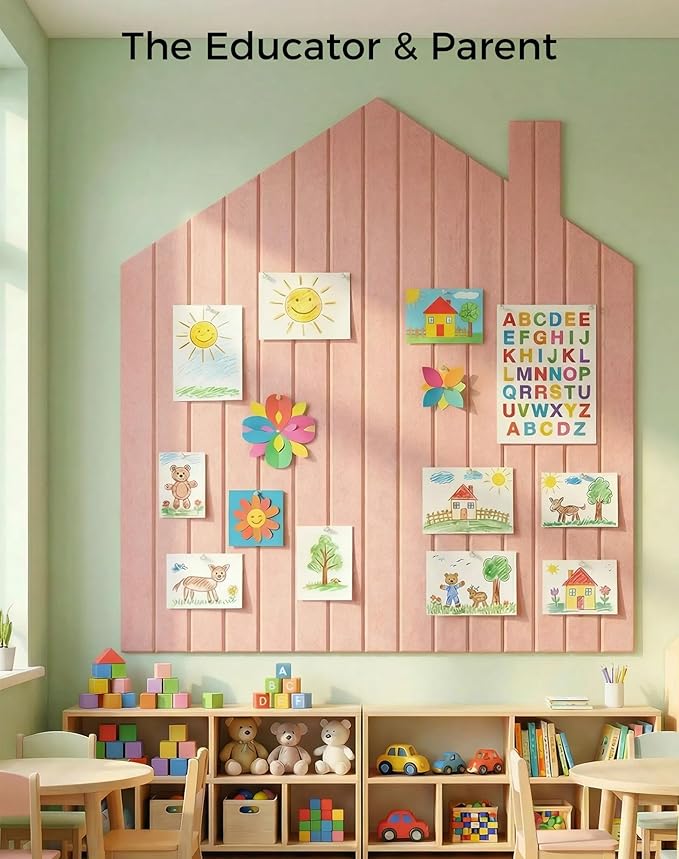 Aothia 12-Pack Felt Bulletin Board Tiles