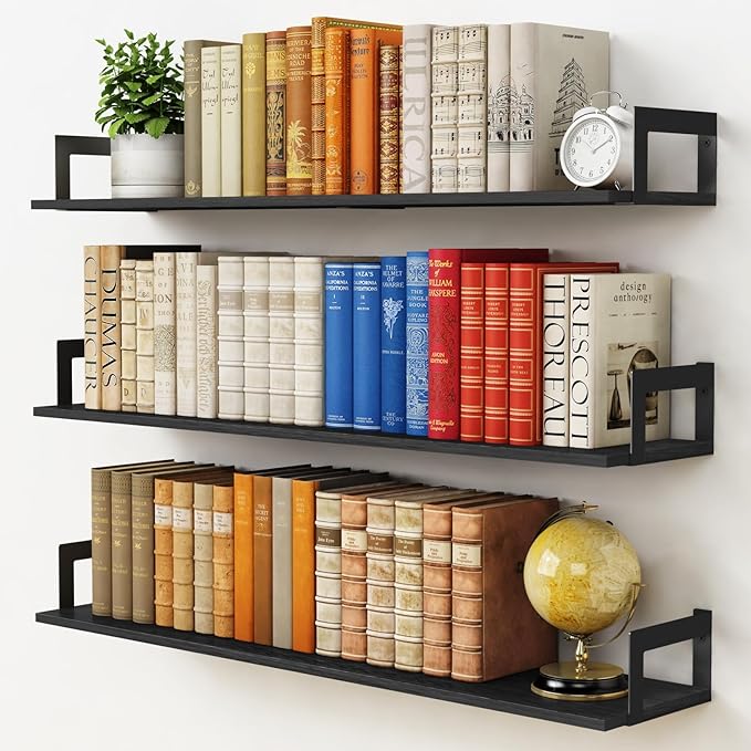 Harwaya Large Floating Book Shelves