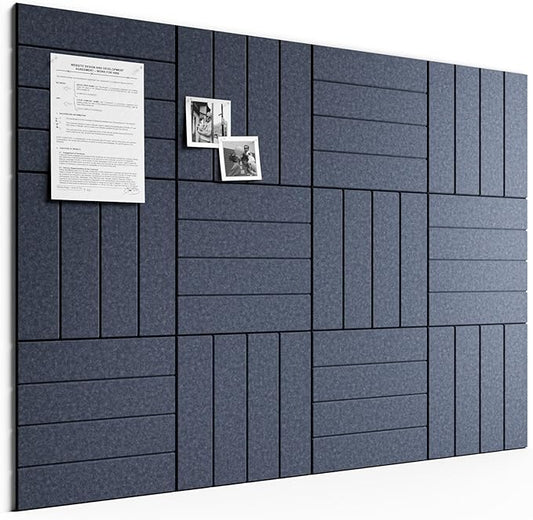 Bumusty Large Cork Board Alternative-48 x 36" Felt Bulletin Board Tiles