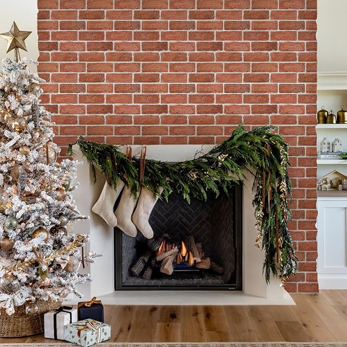 COMSTICKC 3D Faux Brick Wall Panel Peel and Stick, Not Real Brick, Ultra-Light