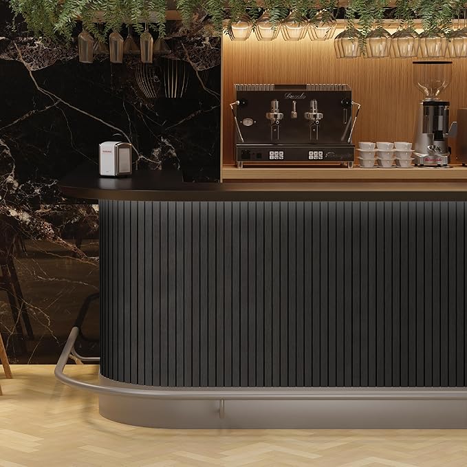 4-Piece Wood Slat Wall Panel for Interior Wall Decor Noise Cancelling 47.2" x