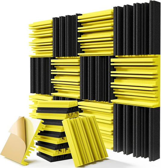 Upgrade 12-Pack Self-adhesive Sound Proof Foam Panels, Decorative Soundproof