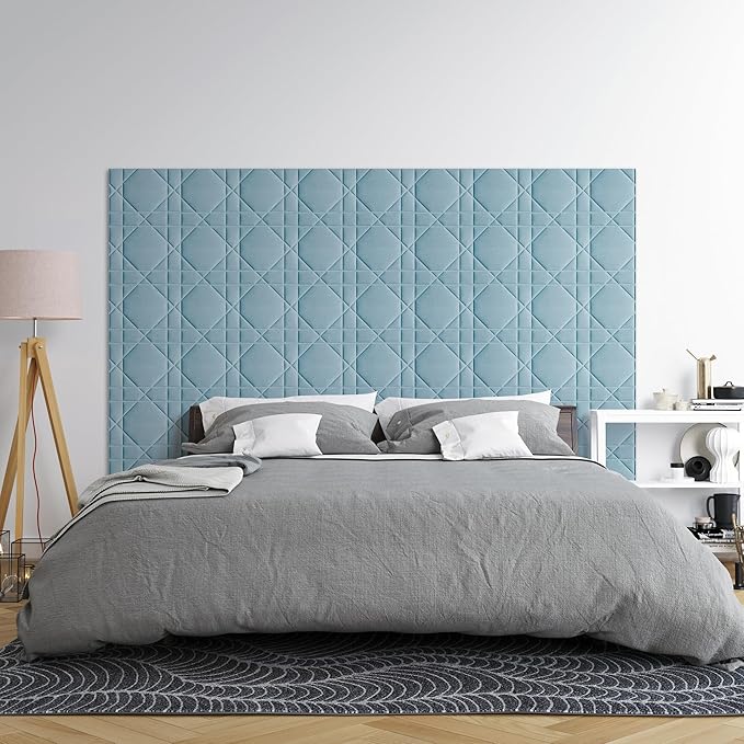Velvet 3D wall Panels for Interior wall Decor Peel and Stick, Soundproof