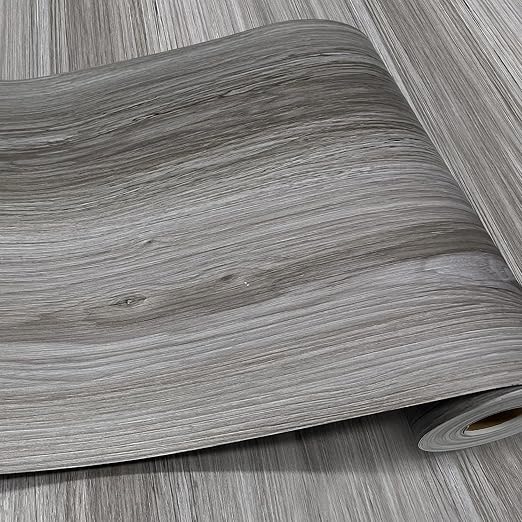 Wood Grain Peel and Stick Floor Tiles – 11.8” Width, Full Roll Length of 590" –