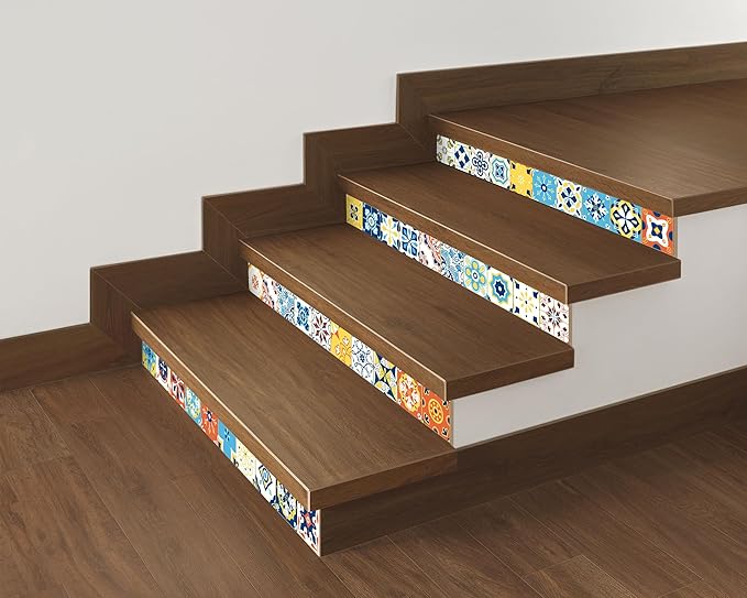 FLFK Wallpaper Border Tile Stickers Peel and Stick Wall Border