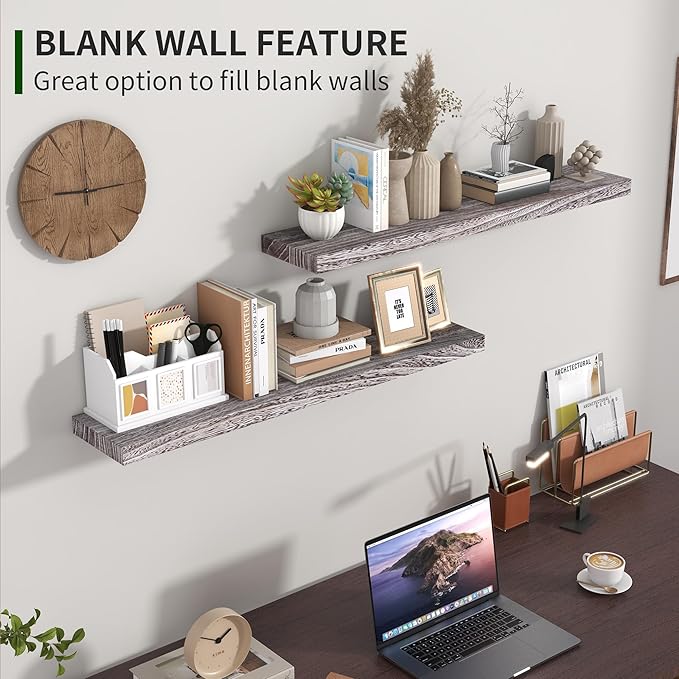 Marsmiles Wood Floating Shelves