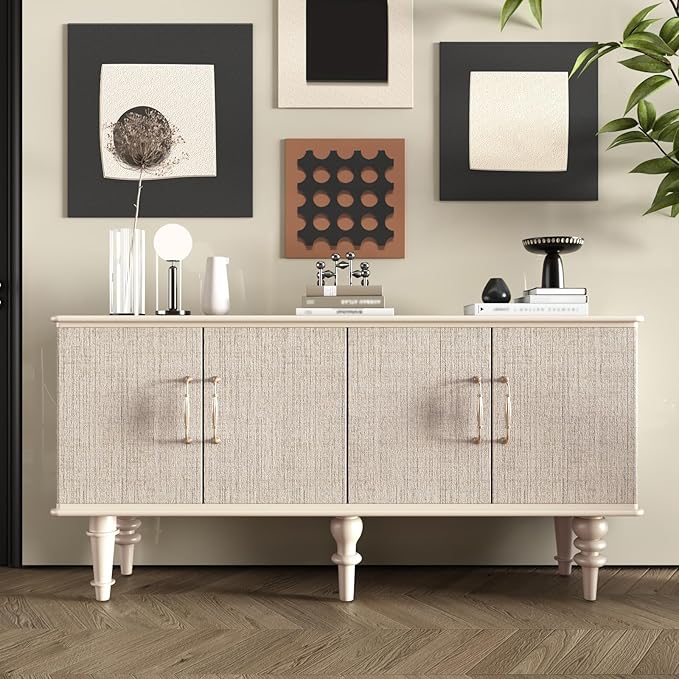 CRE8TIVE Cream White Grasscloth Peel and Stick Wallpaper Textured Grasscloth