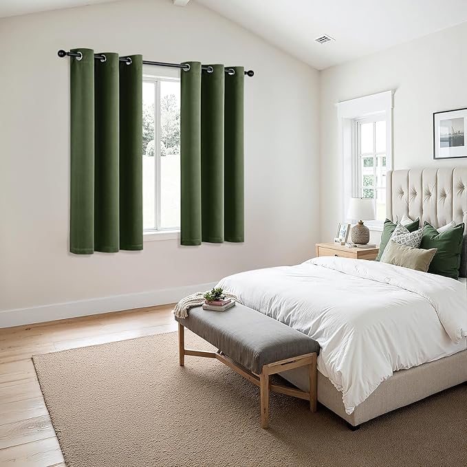 MIULEE Blackout Curtains for Bedroom Living Room 2 Panels, Thermal Insulated