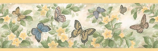 Brewster 137B38633 Kitchen Bath Bed Resource III Butterflies Wall Border