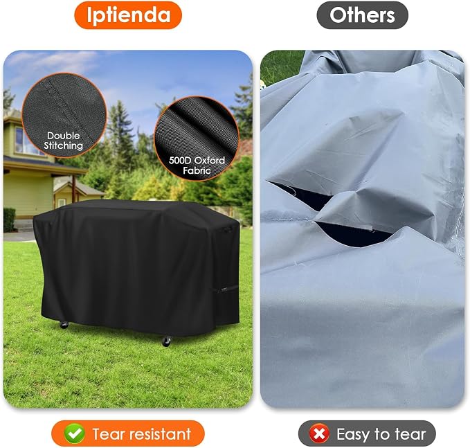 Grill Cover for Grill DEPOTS 6 Burner Propane Gas Grill, 57inch Outdoor Grill Cover Waterproof for BBQ Grill with Side Burner, Electric Grills, Outdoor Cooking Kitchen-57 L x 21" W x 44" H