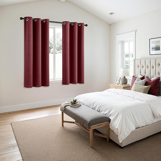 MIULEE Blackout Curtains for Bedroom Living Room 2 Panels, Thermal Insulated