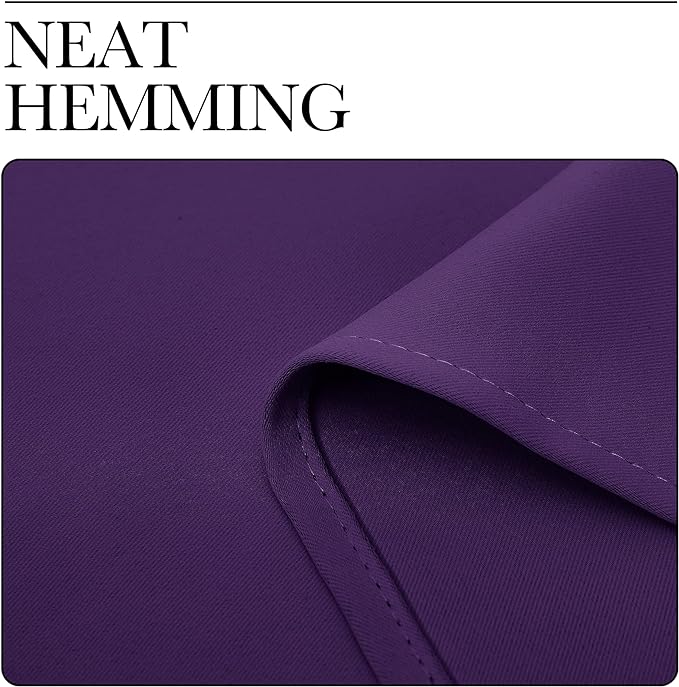 NICETOWN RV Blackout Curtains for Camper Windows, Royal Purple, Kitchen Curtains