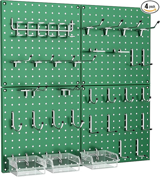 PegBoard, Heavy Duty Peg Board for Walls Home, Garage Tool Storage, Craft Room