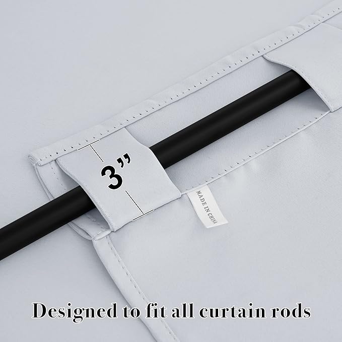 RYB HOME Blackout Curtains for Bedroom, Window Shades Thermal Insulating
