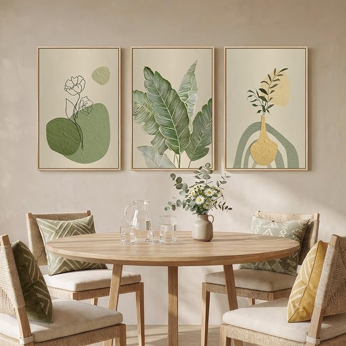Framed Botanical Modern Wall Art