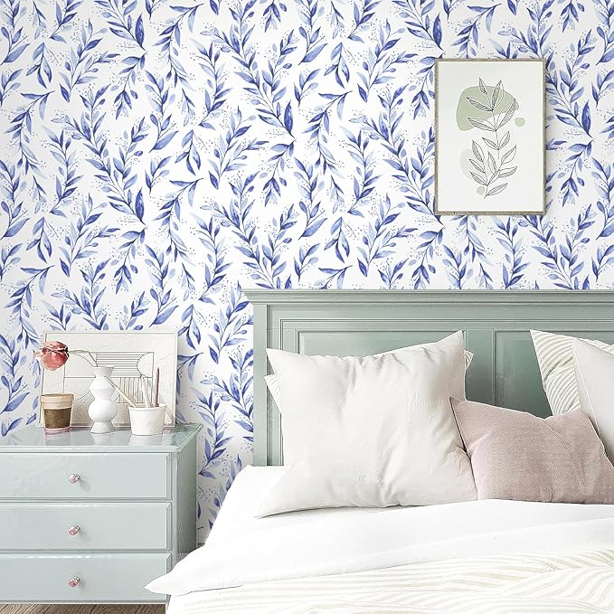 Livebor Leaf Peel and Stick Wallpaper Olive Leaf Contact Paper 17.7inch x
