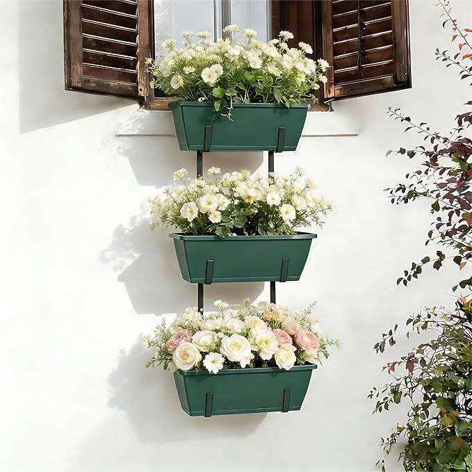 OYEAL Window Boxes Planters Deck Railing Planter Boxes