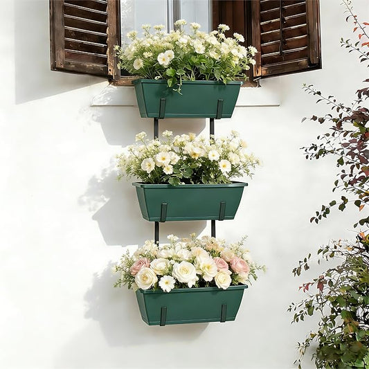 OYEAL Window Boxes Planters Deck Railing Planter Boxes