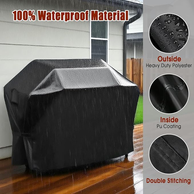 Outdoor Grill Cover for 50-52 Inch Nexgrill 4-5 Burner Griddle, Waterproof Outdoor BBQ Griddle Cover, 52" W x 25" D x 42" H