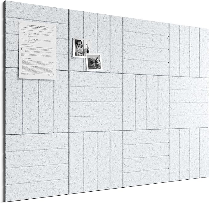 Bumusty Large Cork Board Alternative-48 x 36" Felt Bulletin Board Tiles