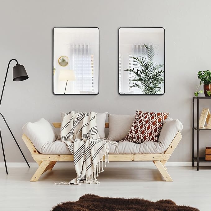 ZenStyle 2 Packs Wall Mount Mirror