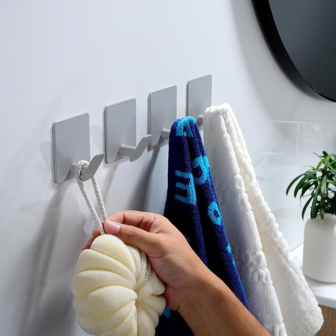 DELITON Adhesive Colorful Hanging Hooks